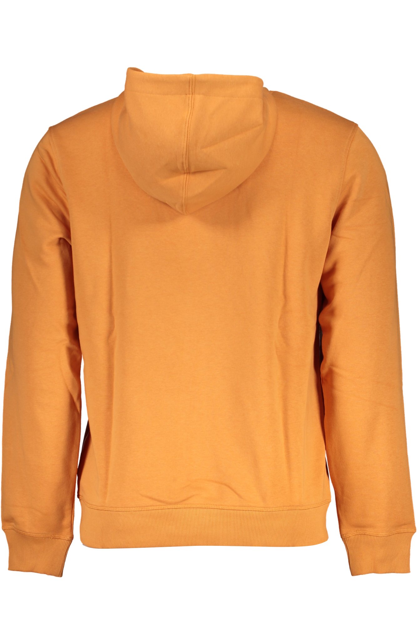 GUESS JEANS MEN'S ORANGE ZIPLESS SWEATSHIRT - Image 2