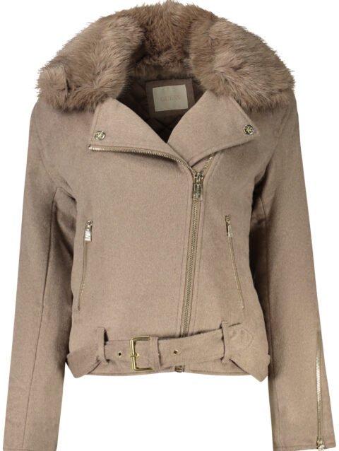 GUESS JEANS WOMEN'S SPORTS JACKET BEIGE