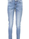 GUESS JEANS JEANS DENIM WOMAN LIGHT BLUE
