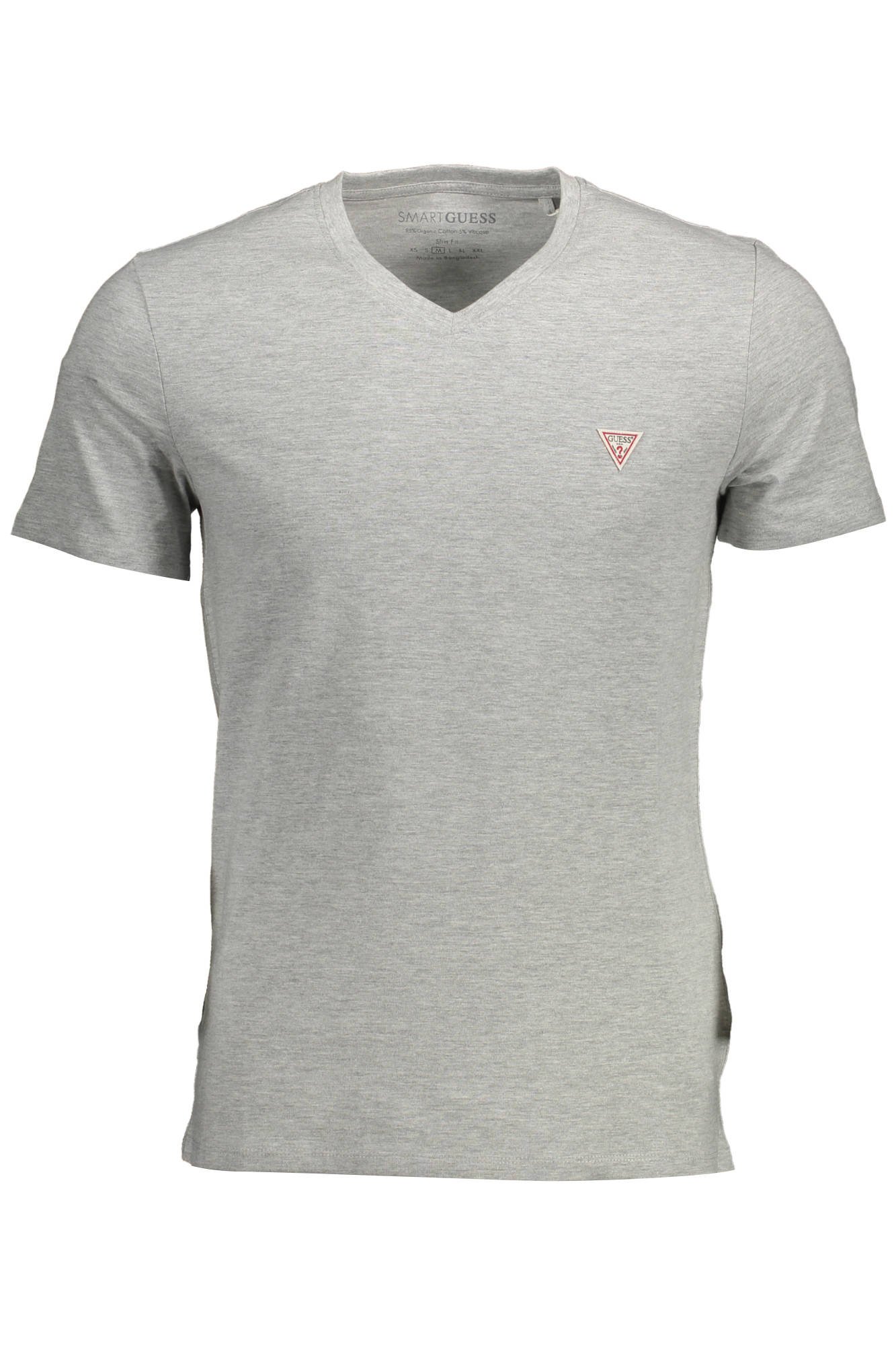 GUESS JEANS MEN'S SHORT SLEEVE T-SHIRT GRAY