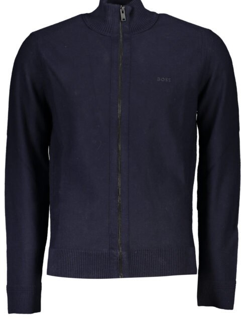 HUGO BOSS MEN'S BLUE CARDIGAN