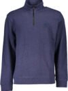 HUGO BOSS MEN'S BLUE ZIP SWEATSHIRT