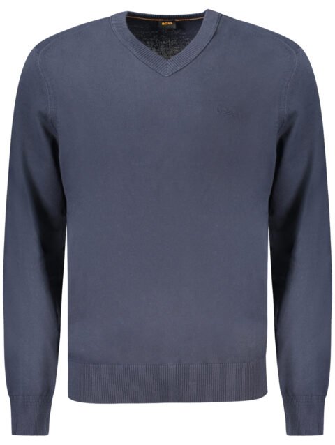 HUGO BOSS MEN'S SWEATER BLUE
