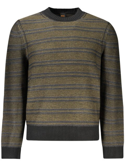 HUGO BOSS MEN'S BLACK SWEATER