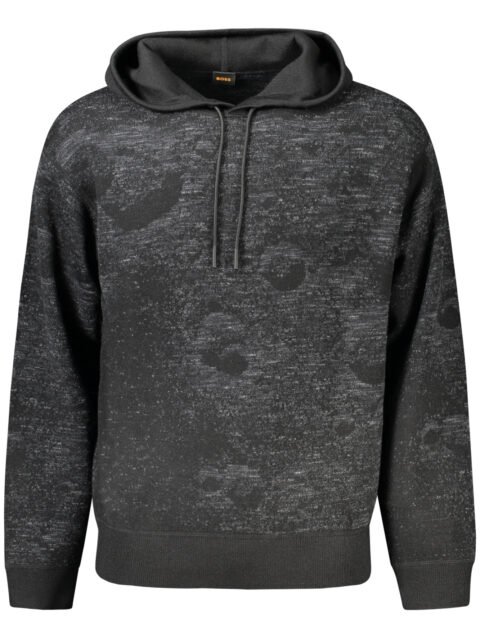 HUGO BOSS MEN'S BLACK SWEATER