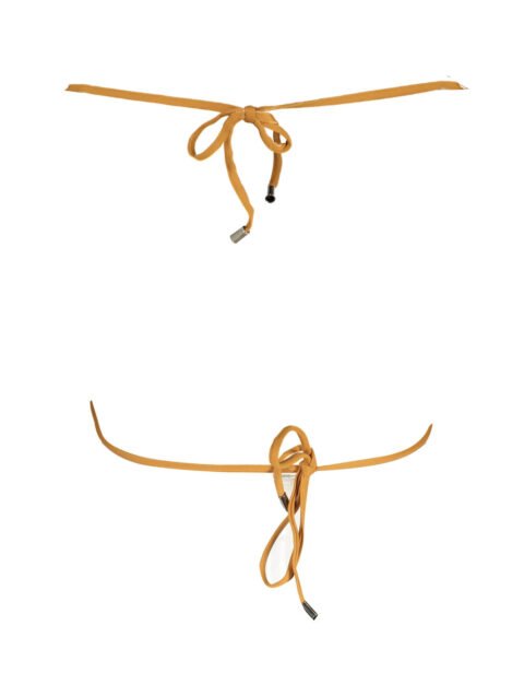 KARL LAGERFELD BEACHWEAR SWIMSUIT TOP WOMAN BROWN