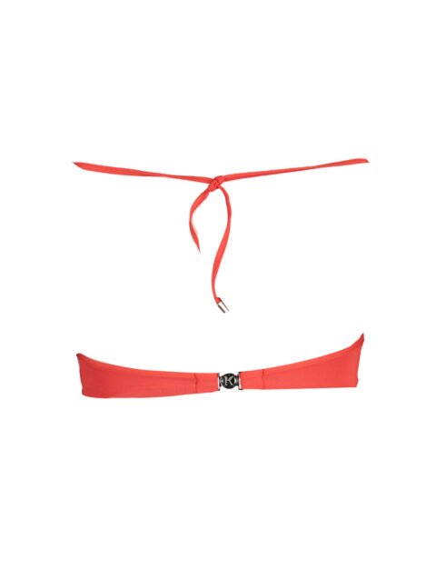 KARL LAGERFELD BEACHWEAR TOP WOMEN'S COSTUME RED