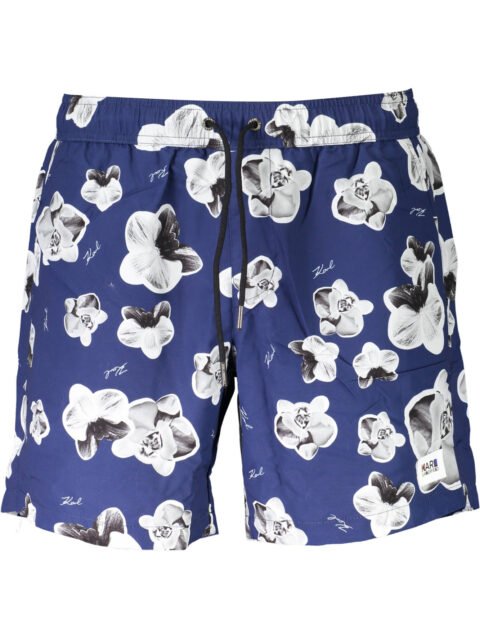 KARL LAGERFELD BEACHWEAR SWIMSUIT PARTS UNDER MAN BLUE
