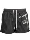 KARL LAGERFELD BEACHWEAR SWIMSUIT PARTS UNDER MAN BLACK