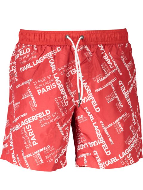 KARL LAGERFELD BEACHWEAR COSTUME PARTS UNDER MAN RED