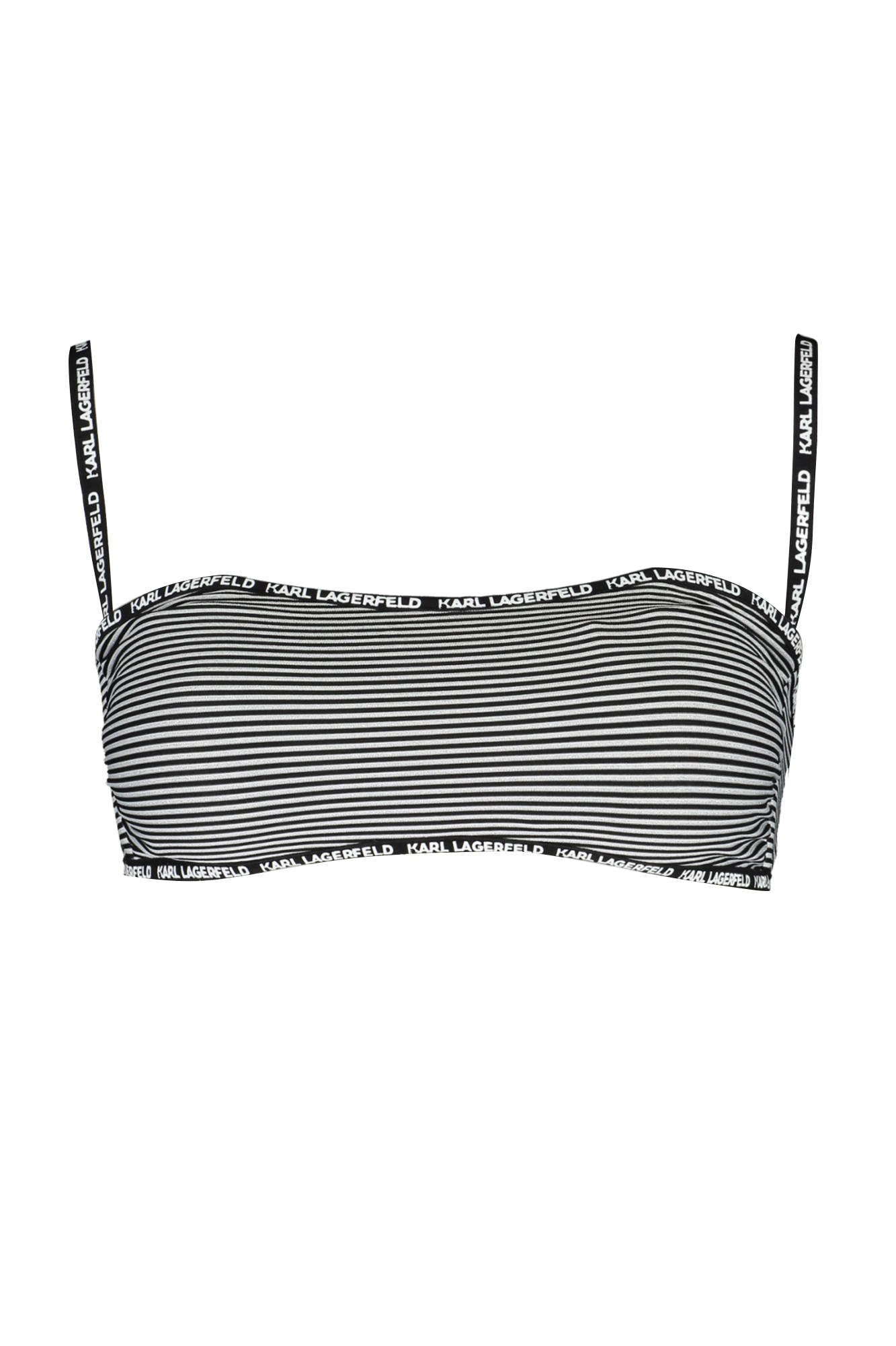 KARL LAGERFELD SWIMSUIT PARTS ABOVE WOMAN BLACK
