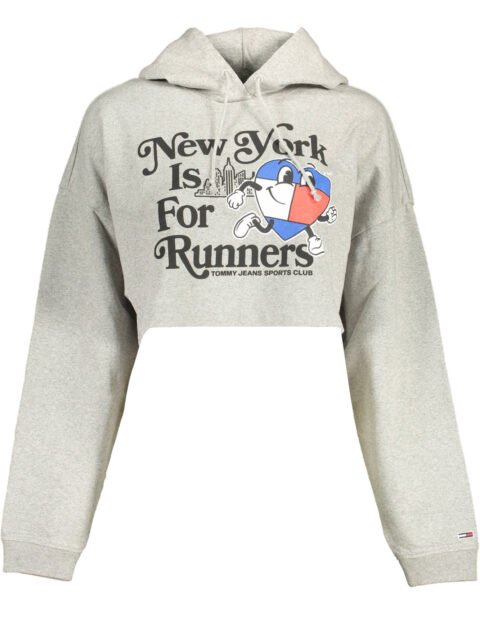 TOMMY HILFIGER SWEATSHIRT WITHOUT ZIP WOMEN GRAY