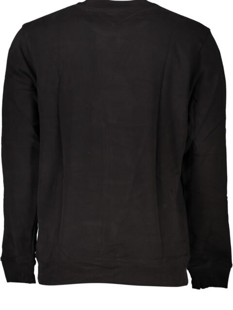 TOMMY HILFIGER MEN'S BLACK ZIPLESS SWEATSHIRT