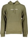TOMMY HILFIGER MEN'S GREEN ZIPLESS SWEATSHIRT