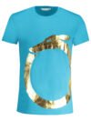 TRUSSARDI MEN'S SHORT SLEEVE T-SHIRT BLUE