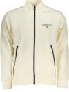 US GRAND POLO MEN'S WHITE ZIP SWEATSHIRT