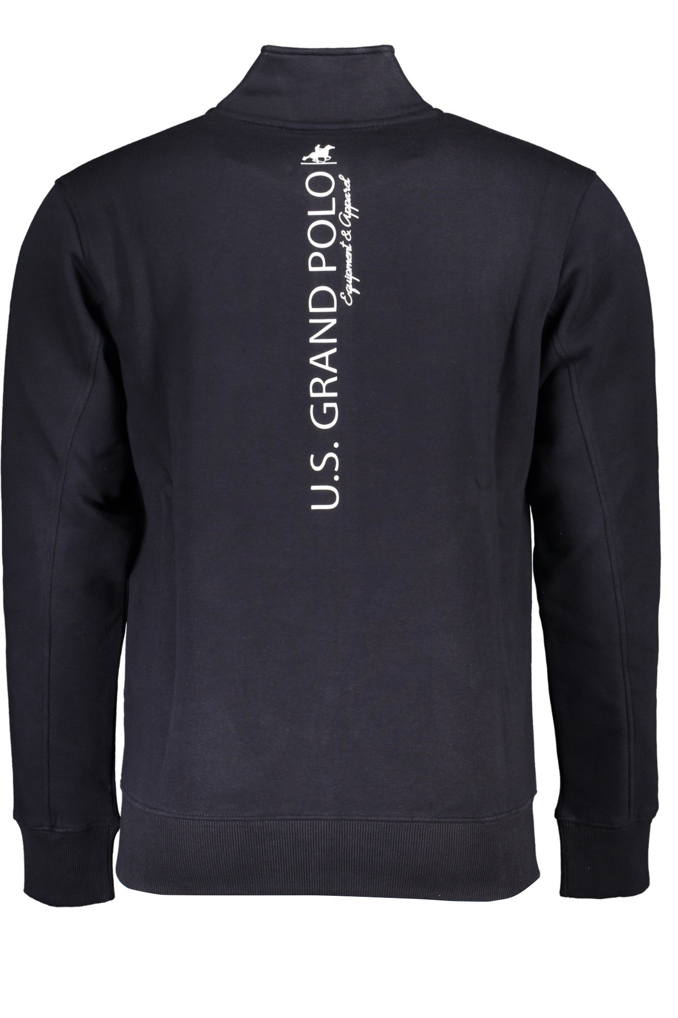 US GRAND POLO MEN'S BLUE ZIP SWEATSHIRT - Image 2