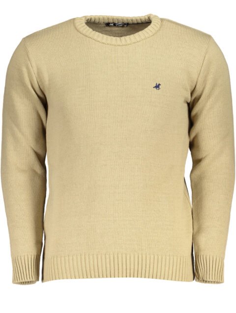 US GRAND POLO MEN'S BEIGE SWEATER