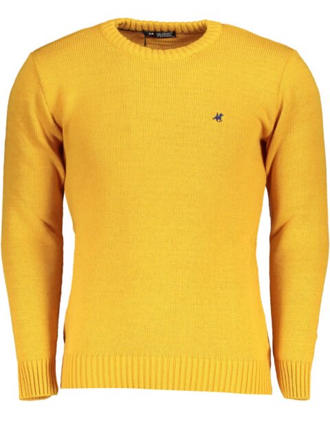 US GRAND POLO MEN'S YELLOW SWEATER