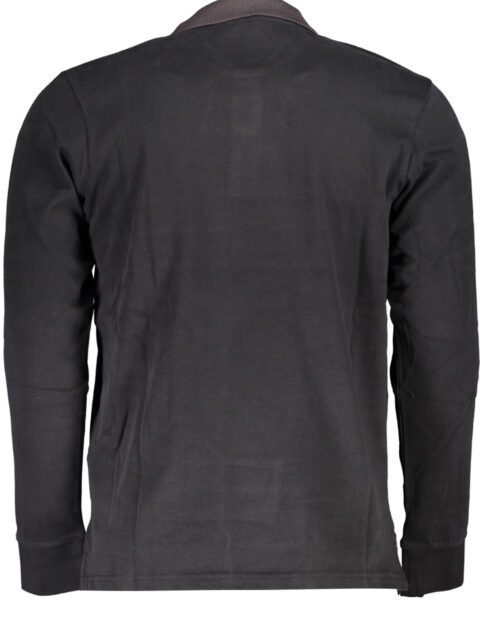 US GRAND POLO MEN'S LONG SLEEVED POLO SHIRT BLACK