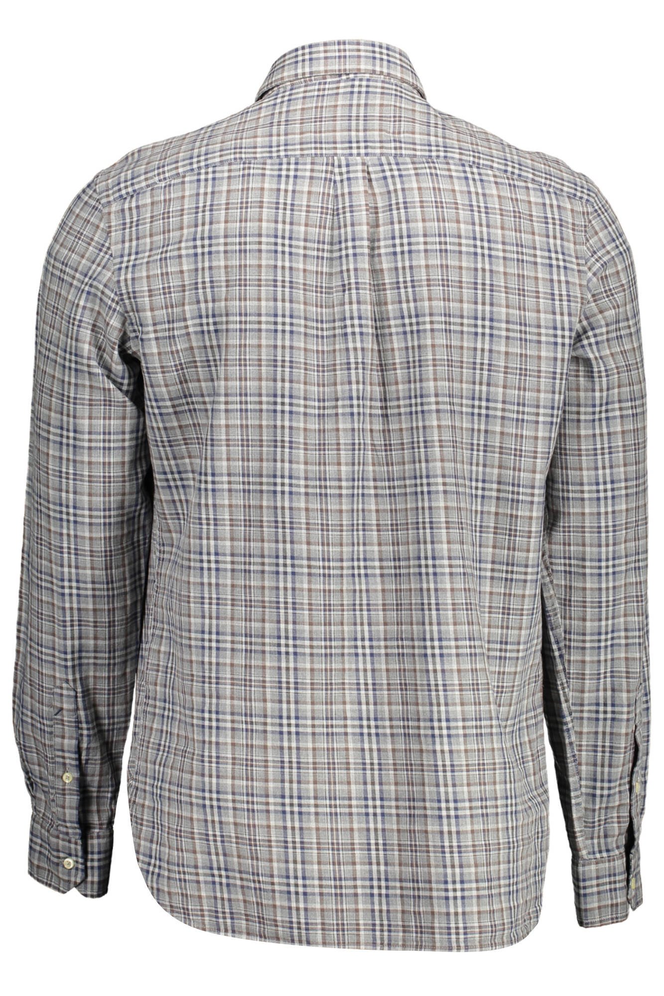 US POLO SHIRT LONG SLEEVE MAN GRAY