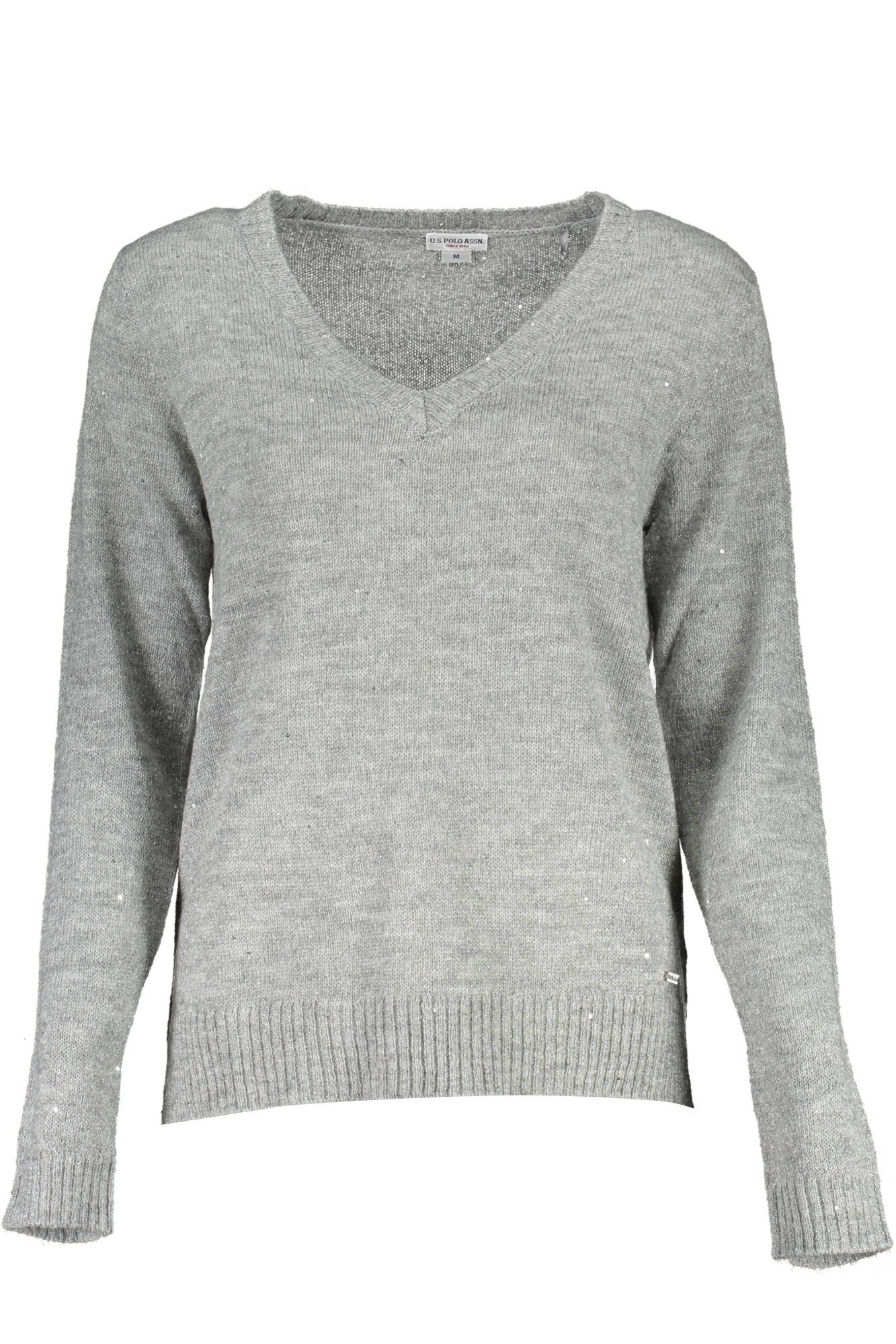 US POLO WOMEN'S SILVER SWEATER