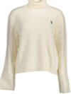 US WHITE WOMEN'S POLO SWEATER