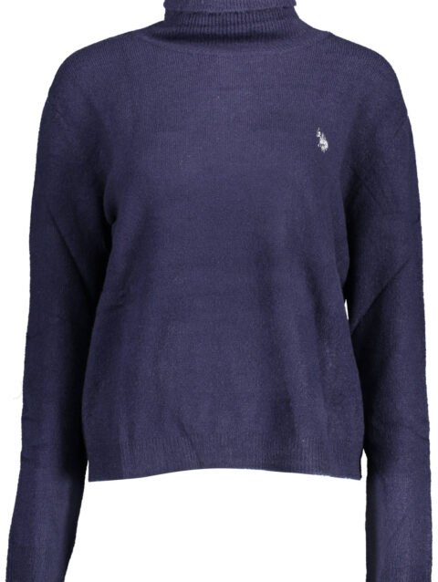 US BLUE WOMEN'S POLO SWEATER