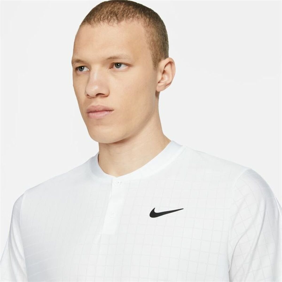 Men’s Short Sleeve Polo Shirt Nike Court Dri-Fit Advantage White - Image 4