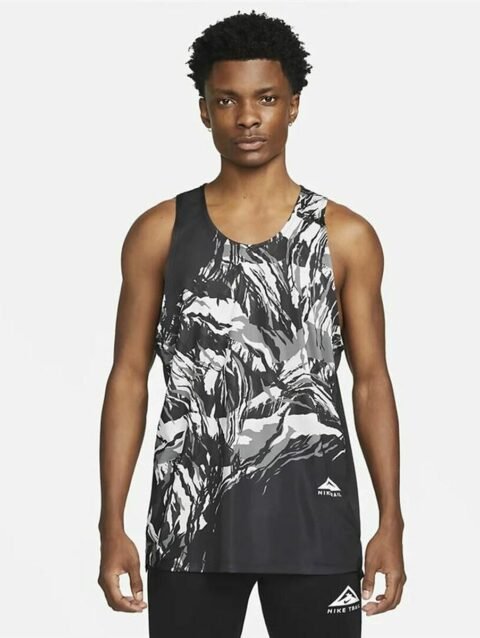 Tank Top Men Nike Trail Rise Grey Black