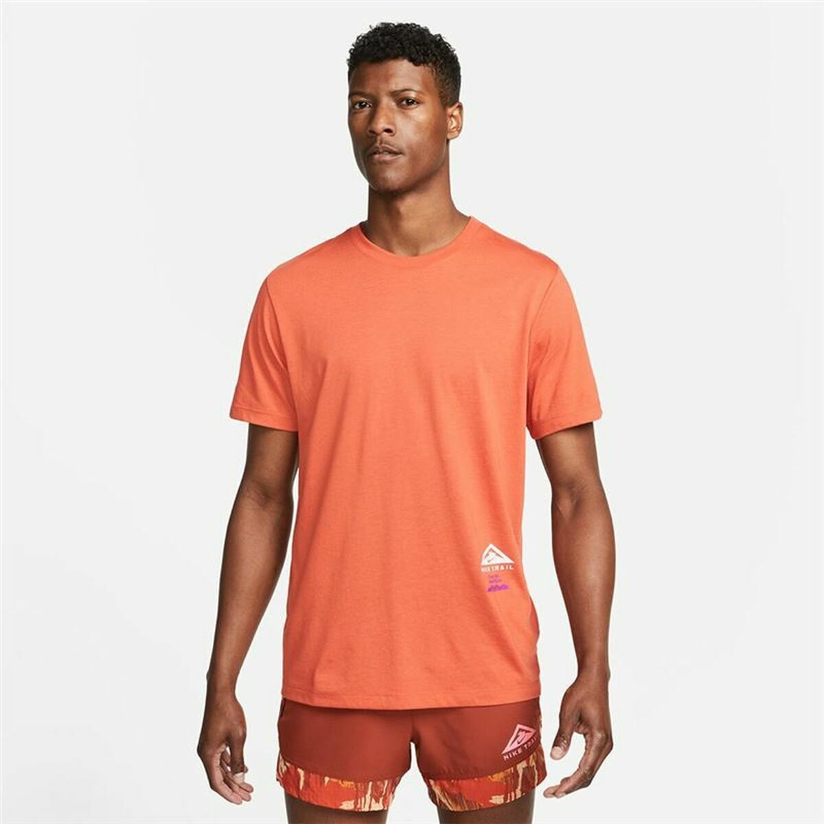 Men’s Short Sleeve T-Shirt Nike Dri-FIT Orange - Image 3