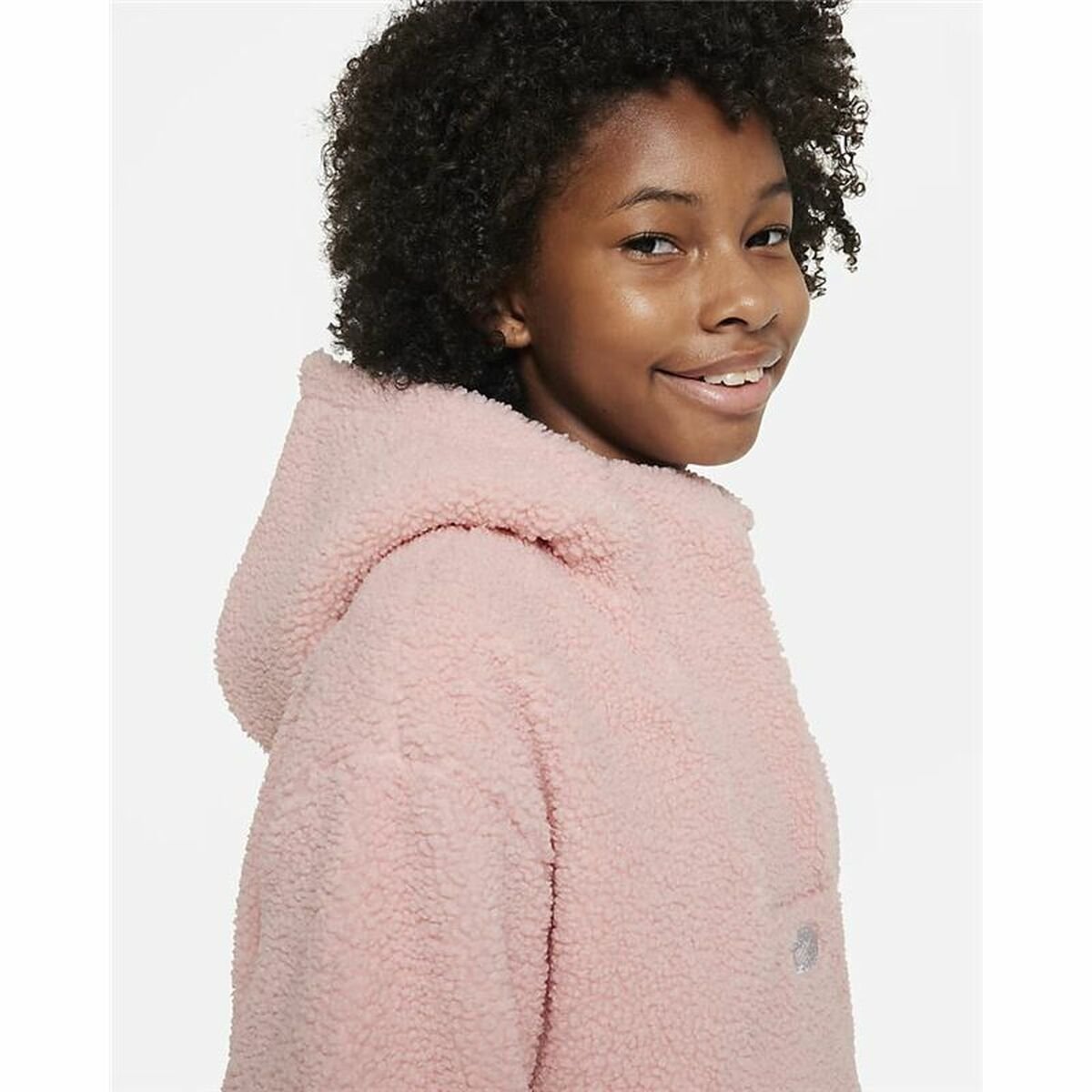 Children’s Sweatshirt Nike Therma-FIT Icon Clash Pink - Image 8