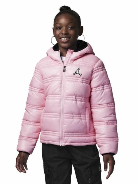 Children's Sports Jacket Nike Jordan Core Mid Wt Puffer Dark pink
