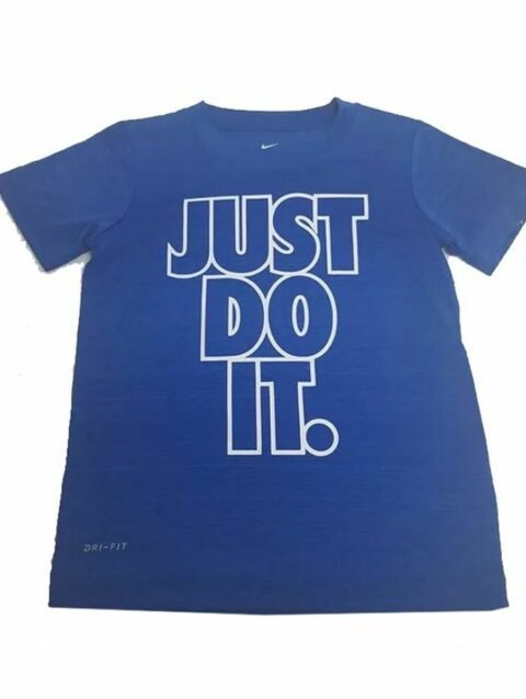 Child's Short Sleeve T-Shirt Nike Verbaige Blue