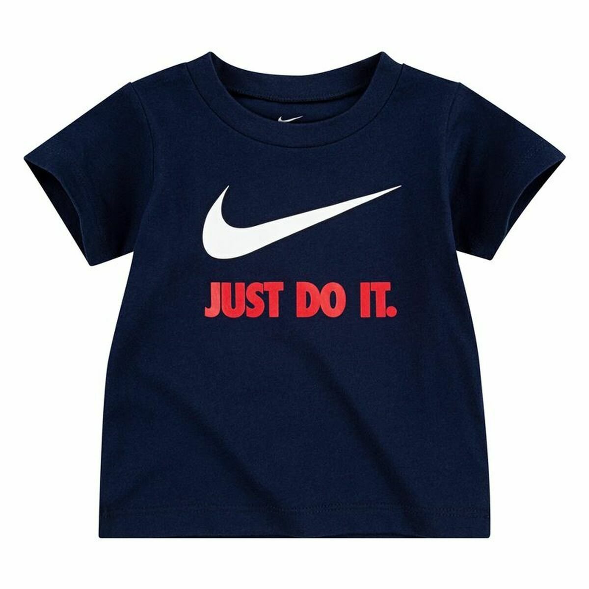 Child's Short Sleeve T-Shirt Nike Swoosh Navy Blue - Image 3