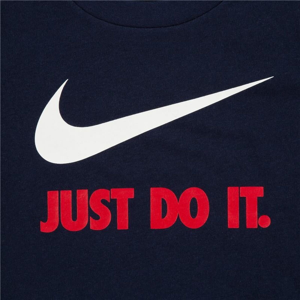 Child's Short Sleeve T-Shirt Nike Swoosh Navy Blue - Image 7