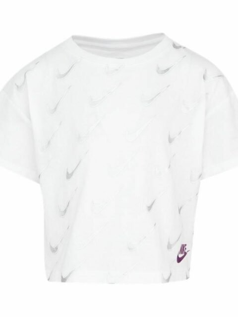 Child's Short Sleeve T-Shirt Nike Sb Icon White