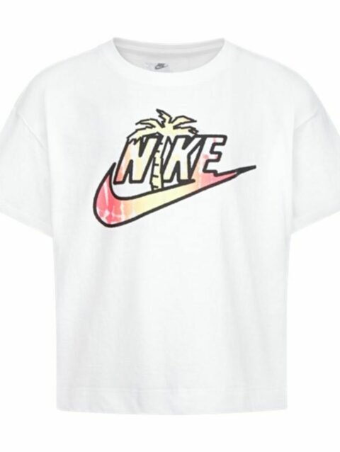 Child's Short Sleeve T-Shirt Nike Knit White