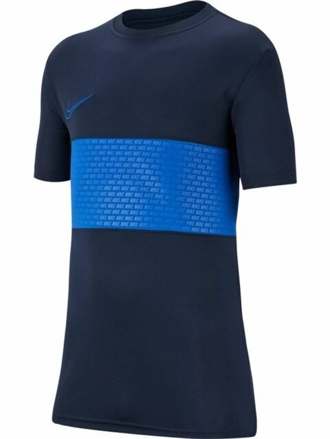 Child's Short Sleeve T-Shirt Nike Dri-FIT Academy Blue