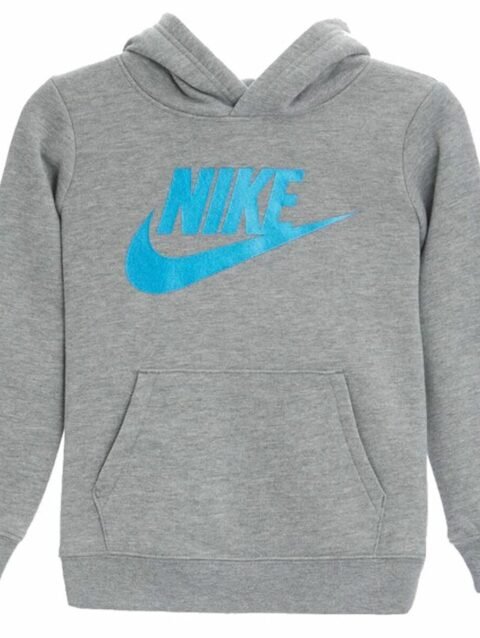 Children’s Sweatshirt without Hood Nike Metallic HBR Gifting Grey