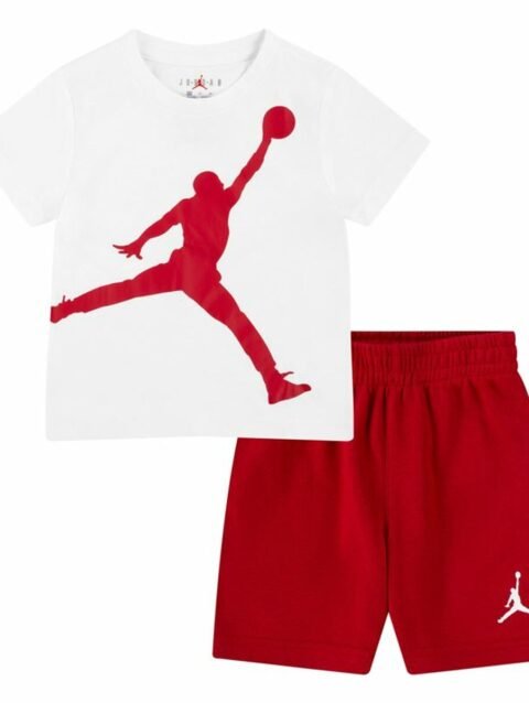 Children's Sports Outfit Nike White Red 2 Pieces