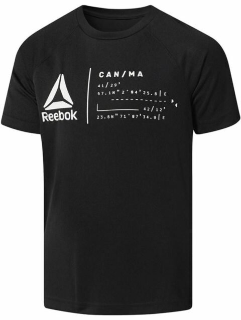 Child's Short Sleeve T-Shirt Reebok Wor Black