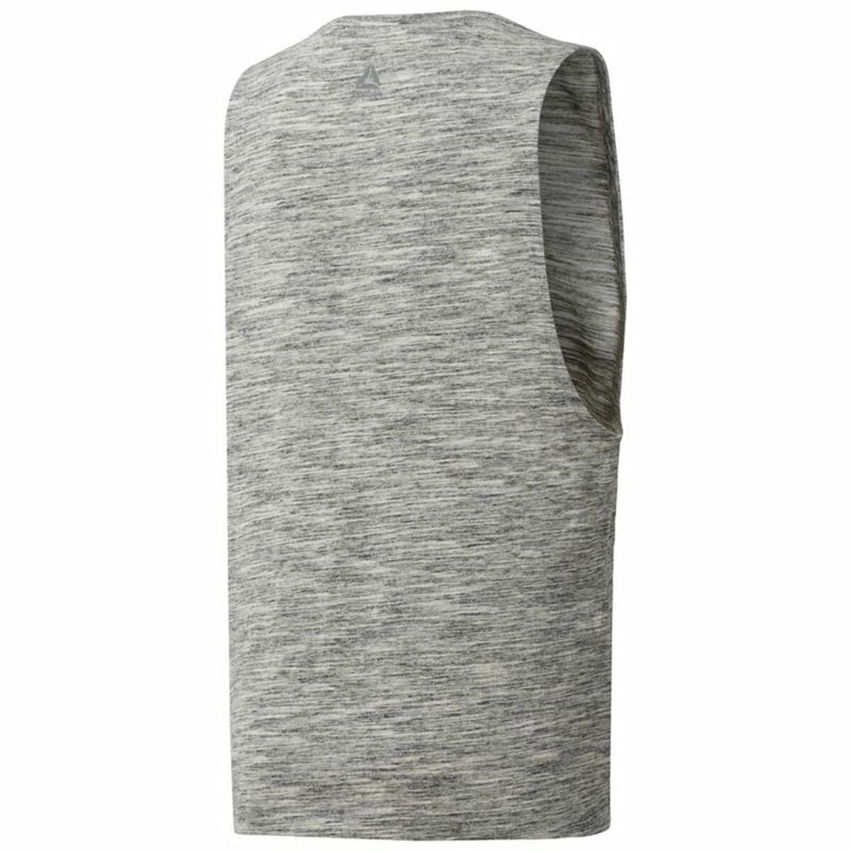 Tank Top Women Reebok Marble Muscle Light grey - Image 4