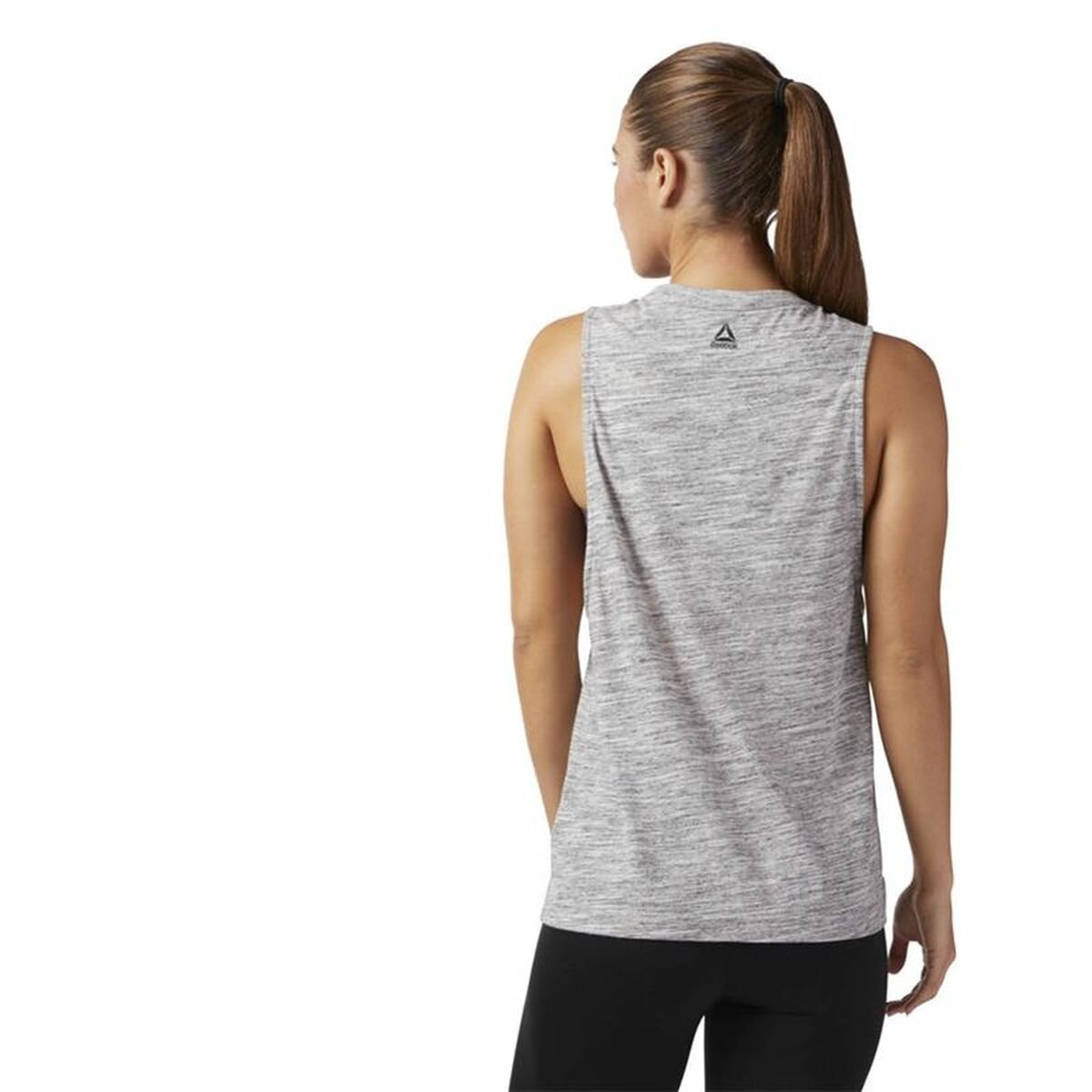 Tank Top Women Reebok Marble Muscle Light grey - Image 10