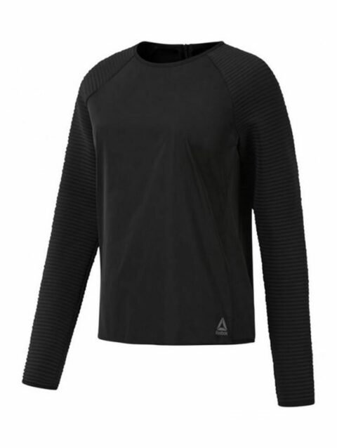Women’s Long Sleeve T-Shirt Reebok Thermowarm Deltapeak Black