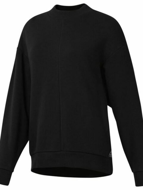 Women’s Sweatshirt without Hood Reebok Supply Crew Black