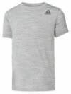Child's Short Sleeve T-Shirt Reebok Essentials Marble Melange Light grey