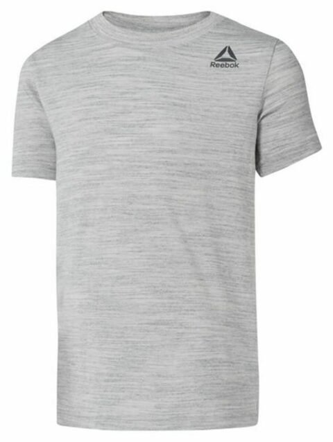 Child's Short Sleeve T-Shirt Reebok Essentials Marble Melange Light grey