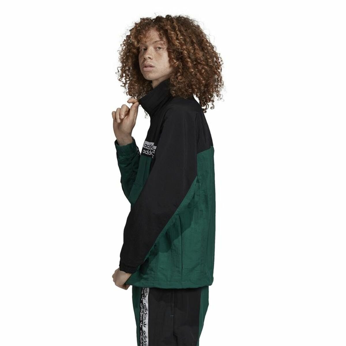 Men's Sports Jacket Adidas Originals R.Y.V. BLKD 2.0 Track Dark green - Image 10