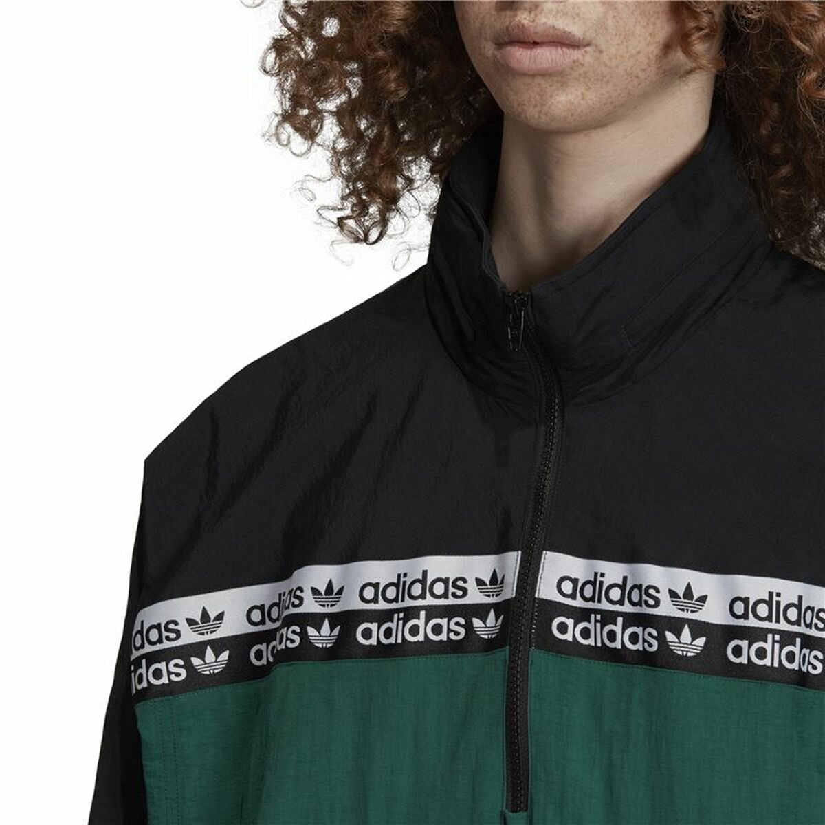 Men's Sports Jacket Adidas Originals R.Y.V. BLKD 2.0 Track Dark green - Image 6